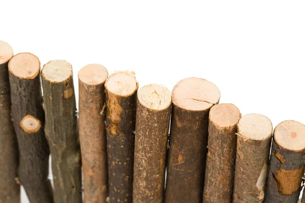 Log fence — Stock Photo, Image