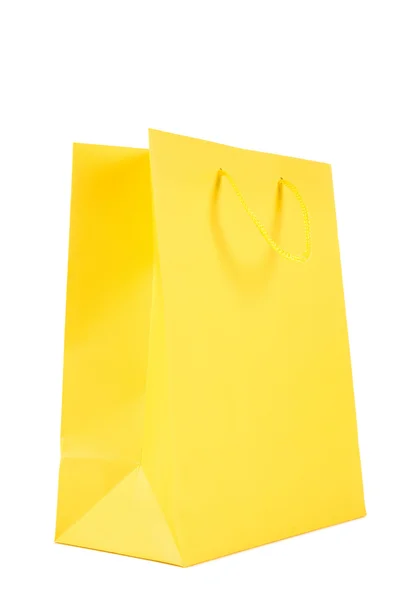 Gele boodschappentas — Stockfoto