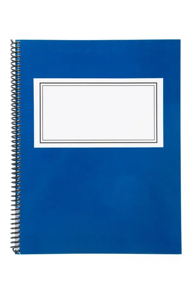 Libro de texto de la escuela azul — Foto de Stock