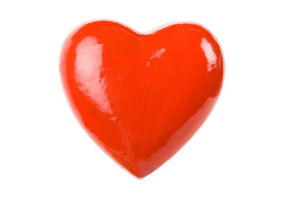 Kształt czerwone serce — Zdjęcie stockowe