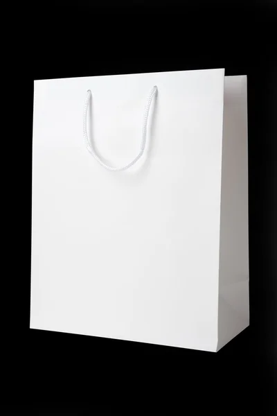 Bílé Nákupní taška — Stock fotografie