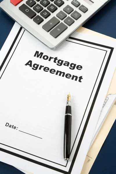 Umowa kredytu hipotecznego — Zdjęcie stockowe