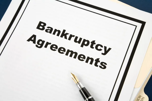 Соглашение о банкротстве — стоковое фото