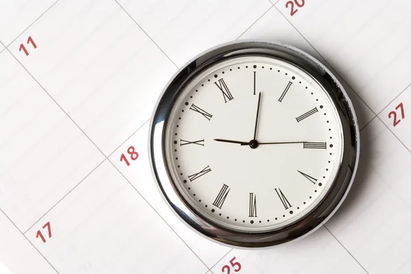 Calendario e orologio — Foto Stock