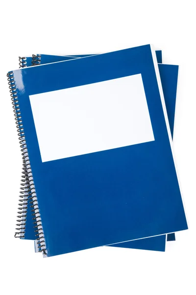 Livro didático da escola azul — Fotografia de Stock