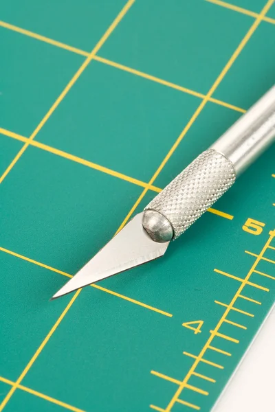 Cutting Mat and Knife — Stock Photo, Image