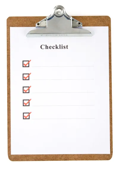 Checklist — Stock Photo, Image