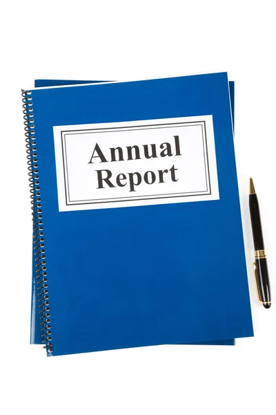 Jahresbericht — Stockfoto