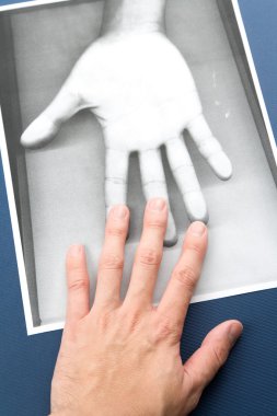 Photocopy of hand clipart