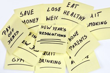 New Year's resolutions clipart