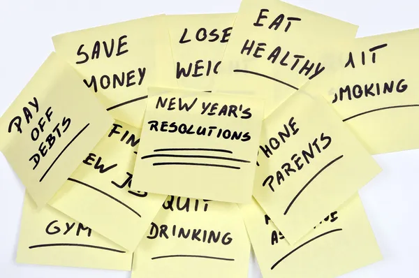 stock image New Year's resolutions