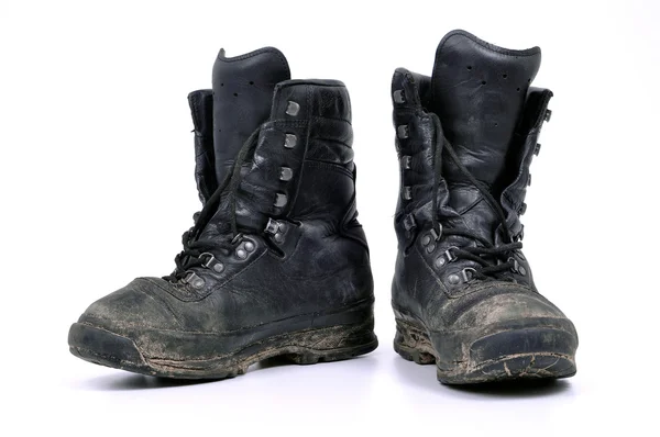 Военные ботинки — стоковое фото