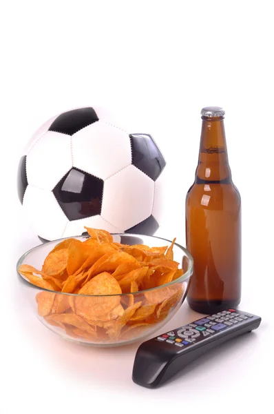 Voetbal, voetbal fan kit — Stockfoto