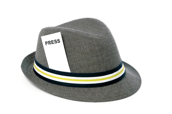 Basın şapka — Stok fotoğraf