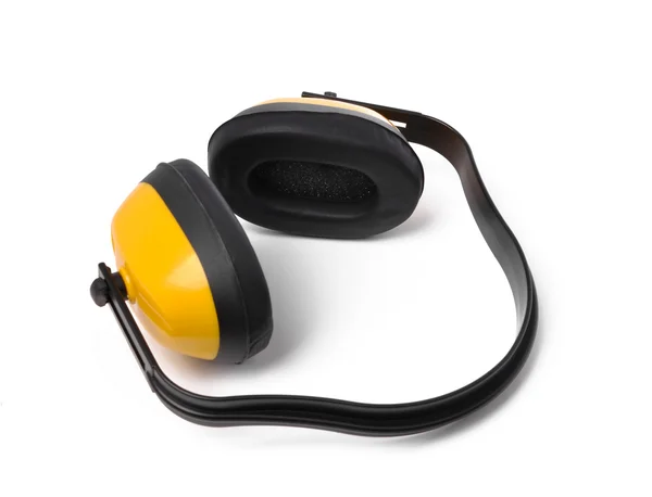 Sárga fülvédő — Stock Fotó