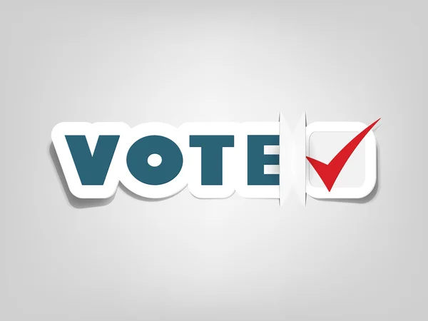 Affiche avec vote par signe — Image vectorielle