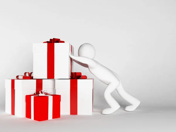 Many gifts specifically for the holiday — Stock Photo, Image