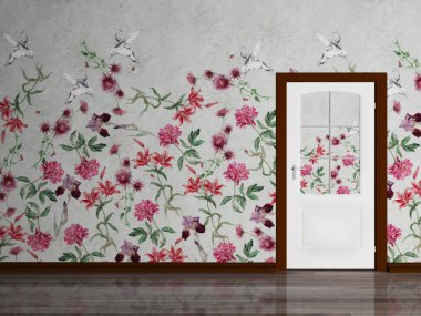 Beautiful interior scene clipart