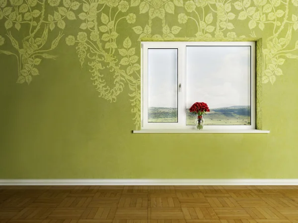 Scena di interior design con vaso — Foto Stock
