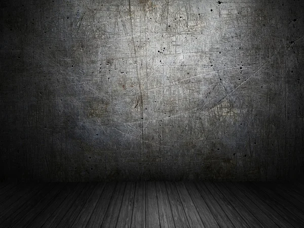 Karanlık ve kasvetli boş oda — Stok fotoğraf