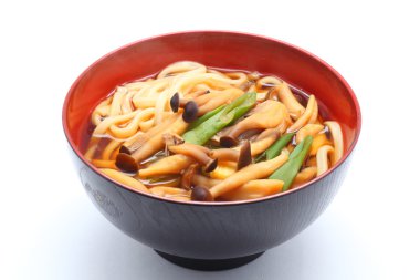 Japanese wheat noodle, Udon clipart