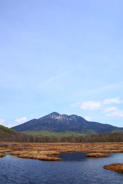 Mt.Hiuchigatake i oze marshland — Zdjęcie stockowe