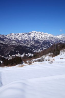 kar kaplı alan ve mt.togakushi