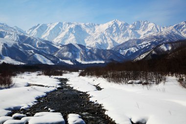 Mt. Shiroumadake, Nagano Japan clipart