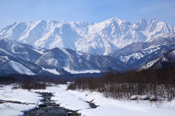 日本长野山 shiroumadake — 图库照片