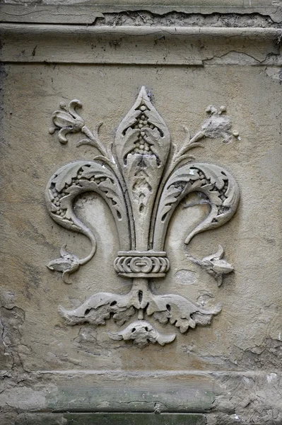 Fleur-de-lis carving — Stock Photo, Image