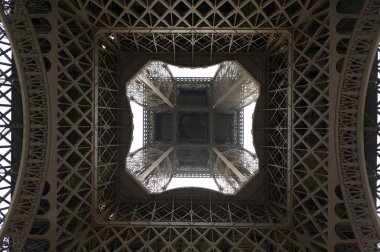 Under the Eiffel tower, Paris, France clipart