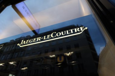 Sign of the Jaeger-LeCoultre store in Vienna clipart