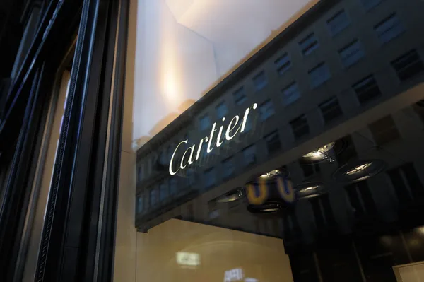 Λογότυπο boutique του Cartier — Φωτογραφία Αρχείου