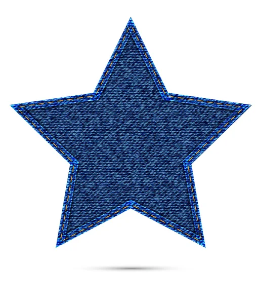 Etiqueta do vetor da estrela da calça —  Vetores de Stock