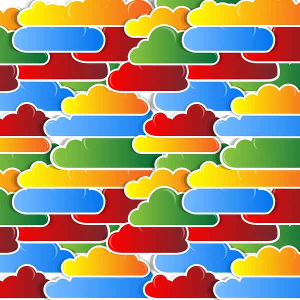 Vecteur de fond ciel nuage — Image vectorielle