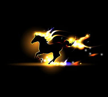 Flash vector horse clipart