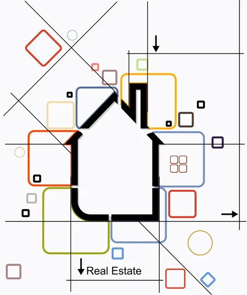 Вектор схем городской недвижимости — стоковый вектор