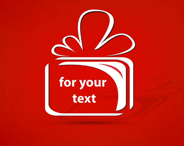 Vektor dárek pro váš text — Stockový vektor