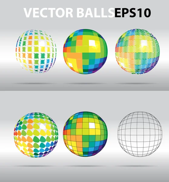 Colore vettoriale belle palle — Vettoriale Stock