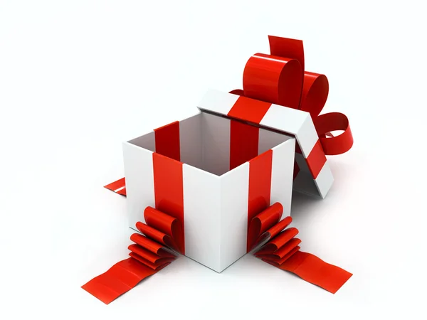Offene Geschenkbox — Stockfoto