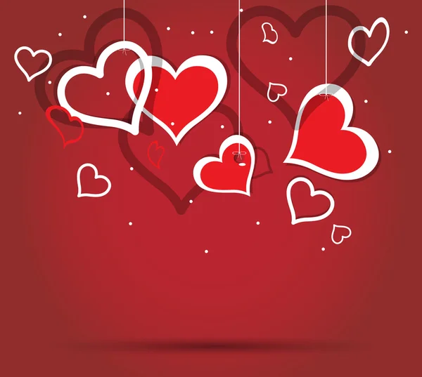Valentín del corazón — Vector de stock