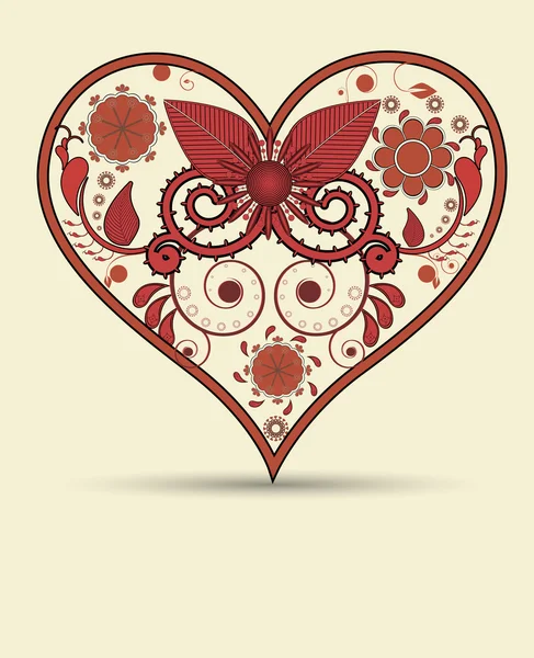 Винтажный фон сердца — стоковый вектор
