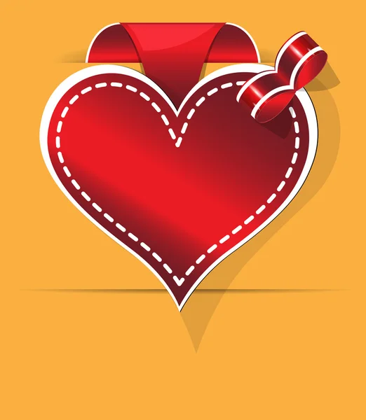 Fond de valentin coeur — Image vectorielle