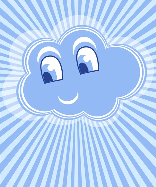 Nube sonrisa vector — Archivo Imágenes Vectoriales