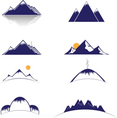 Mountain vector format clipart