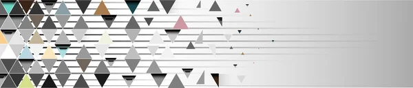 Triangle abstract vector banner — Stock Vector