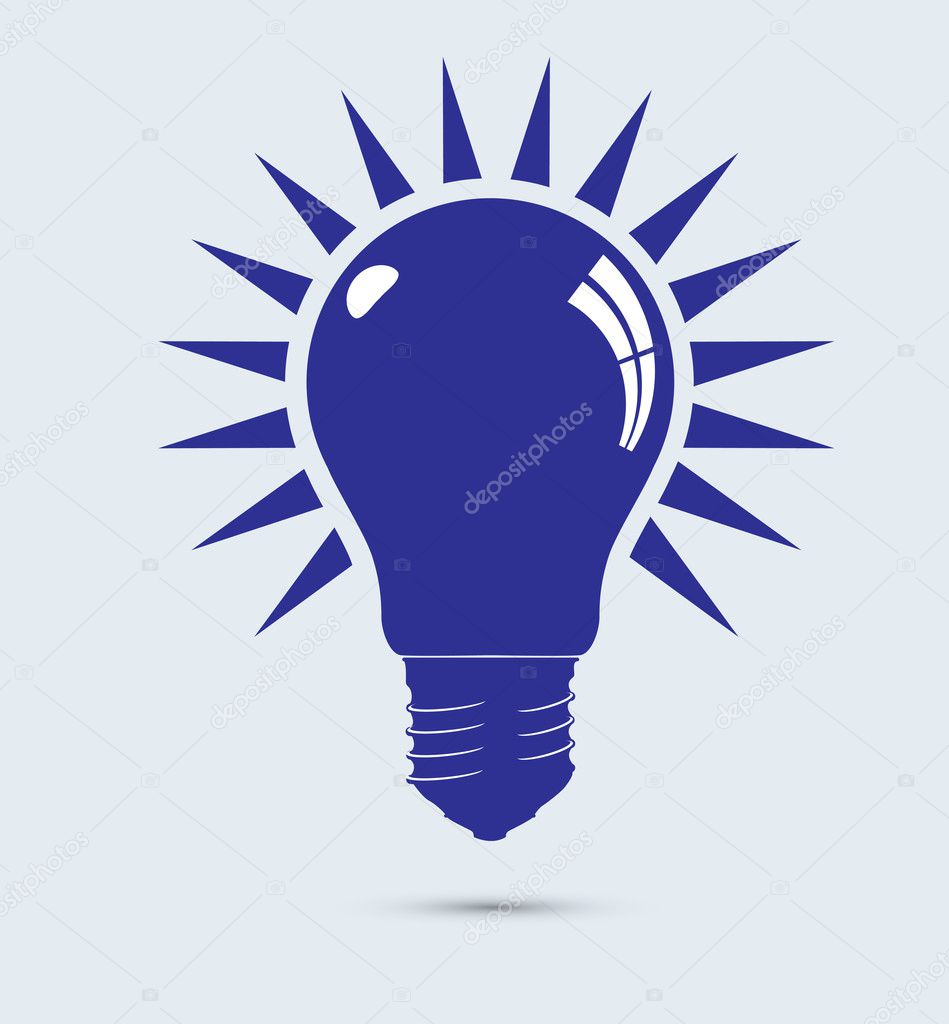 Light blue bulbs vector format