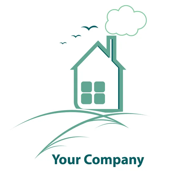 Domácí logo pro vaši firmu — Stockový vektor