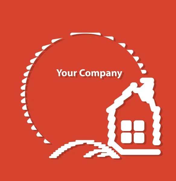 あなたの会社のためのホームのロゴ — ストックベクタ