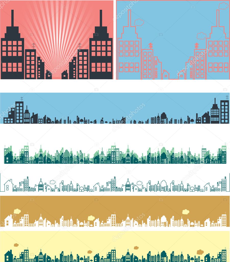 Real estate vector banners